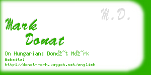 mark donat business card